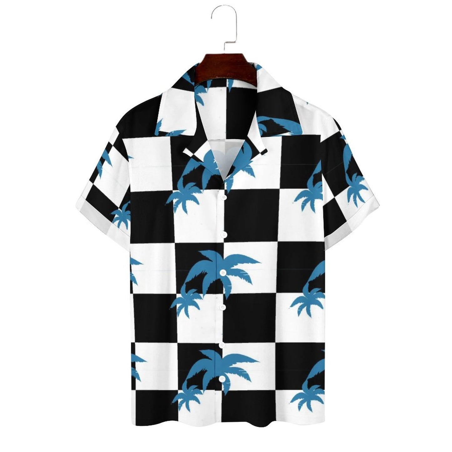 Men's Casual Short Sleeve Hawaiian Shirt with Print 2304102204