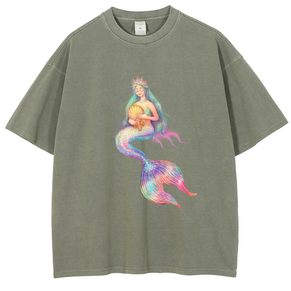 Mens Cotton Wash Solid T-Shirts Oversized Unisex Short Sleeve Streetwear Rap Hip Hop Basic Tee Tops