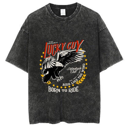 Unisex Vintage Solid Wash T-Shirts 2305102652