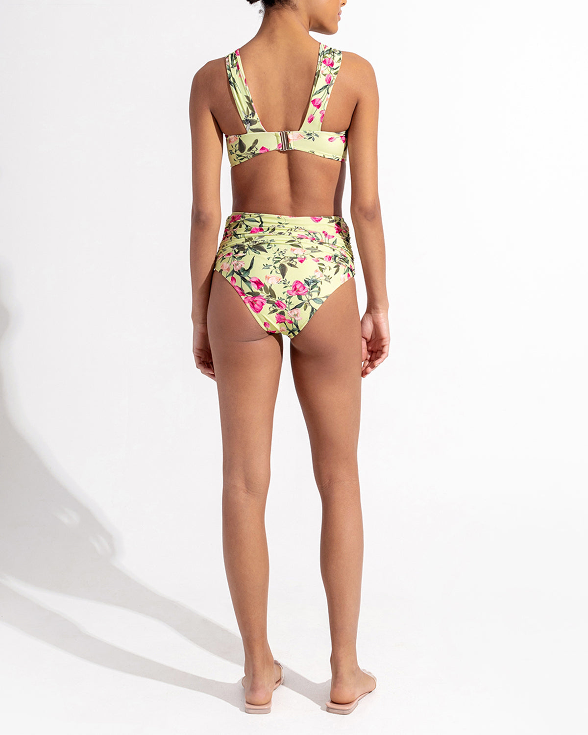Fashion Floral Print Beach Bikini and Cover Up