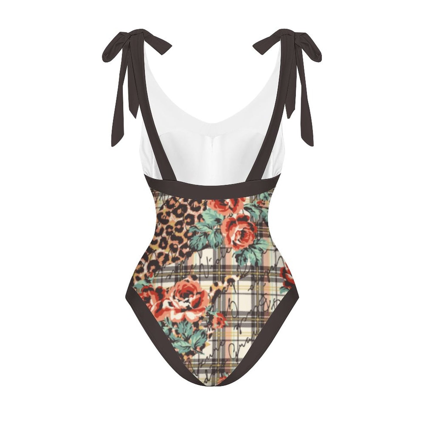 Casual Printed One-Piece Swimsuit And Cover Up 2305102868