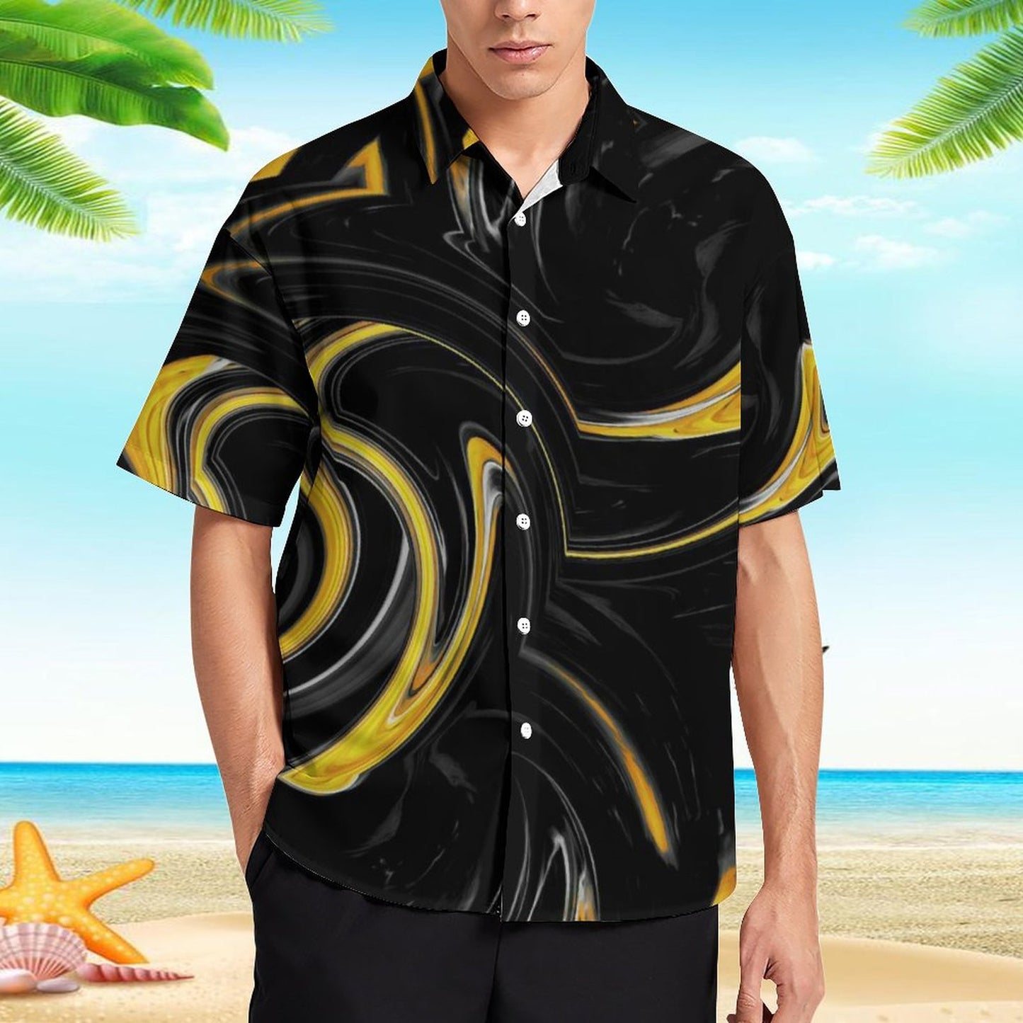 Men's Hawaiian Print Resort Shirt 2304109198