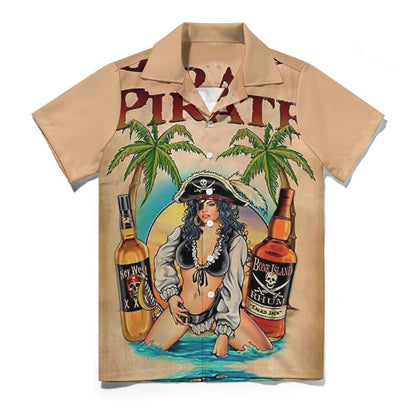 Men's Hawaiian Casual Short Sleeve Shirt 2305102625