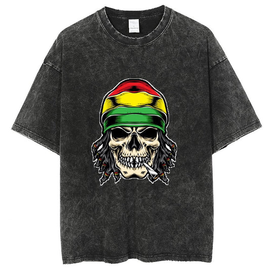 Unisex Vintage Solid Wash T-Shirts 2305104037
