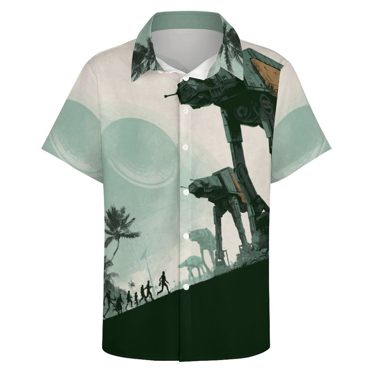 Men's Fashion Casual Printed Short Sleeve Shirts 2306101713