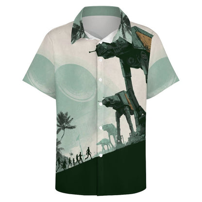 Men's Fashion Casual Printed Short Sleeve Shirts 2306101713