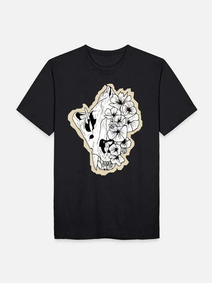 Unisex Round Neck Casual Printed Short Sleeve T-Shirt