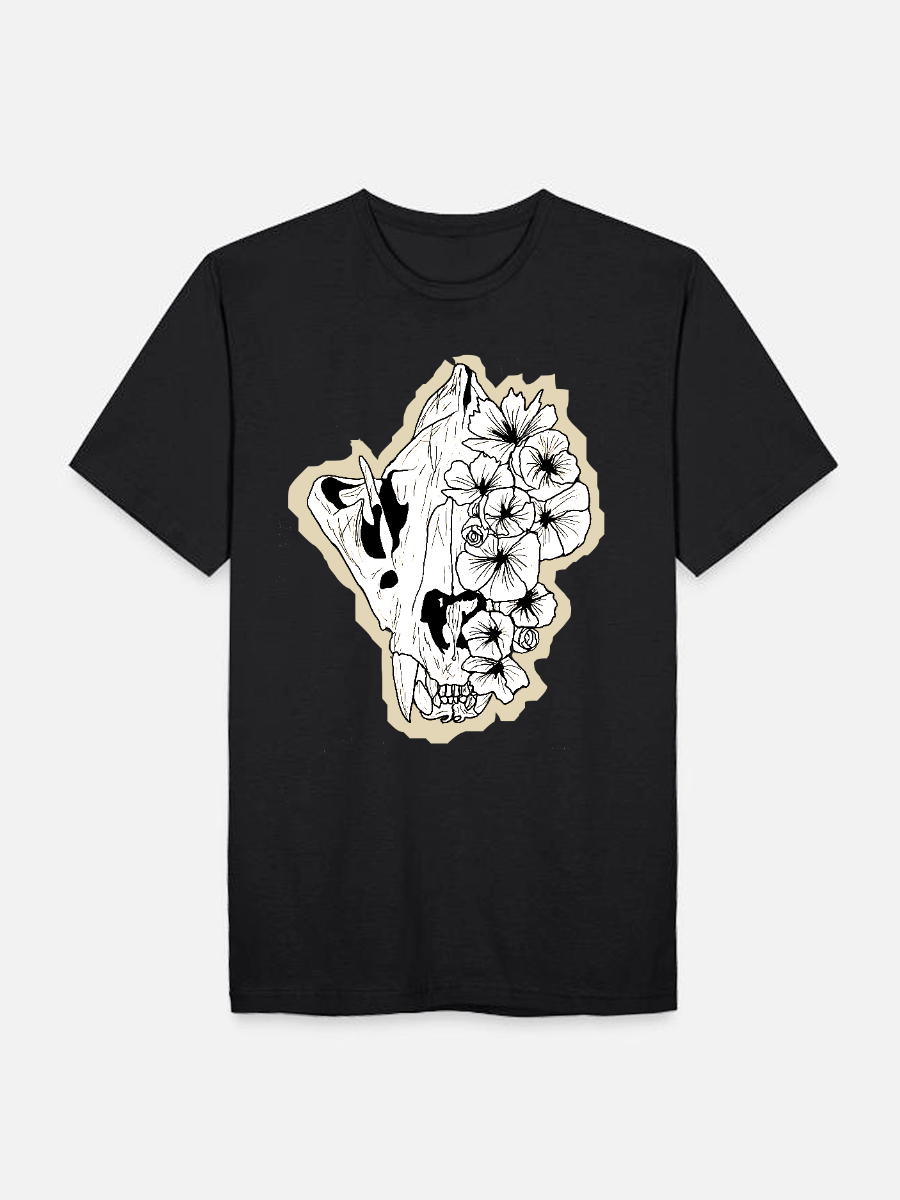 Unisex Round Neck Casual Printed Short Sleeve T-Shirt
