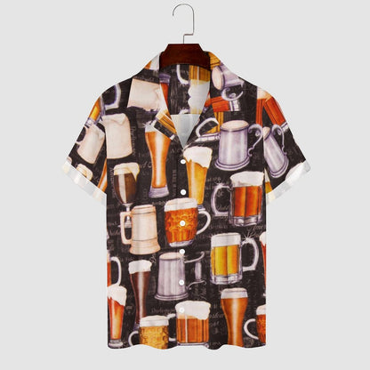 Men's Hawaiian Print Casual Shirt 2304109857