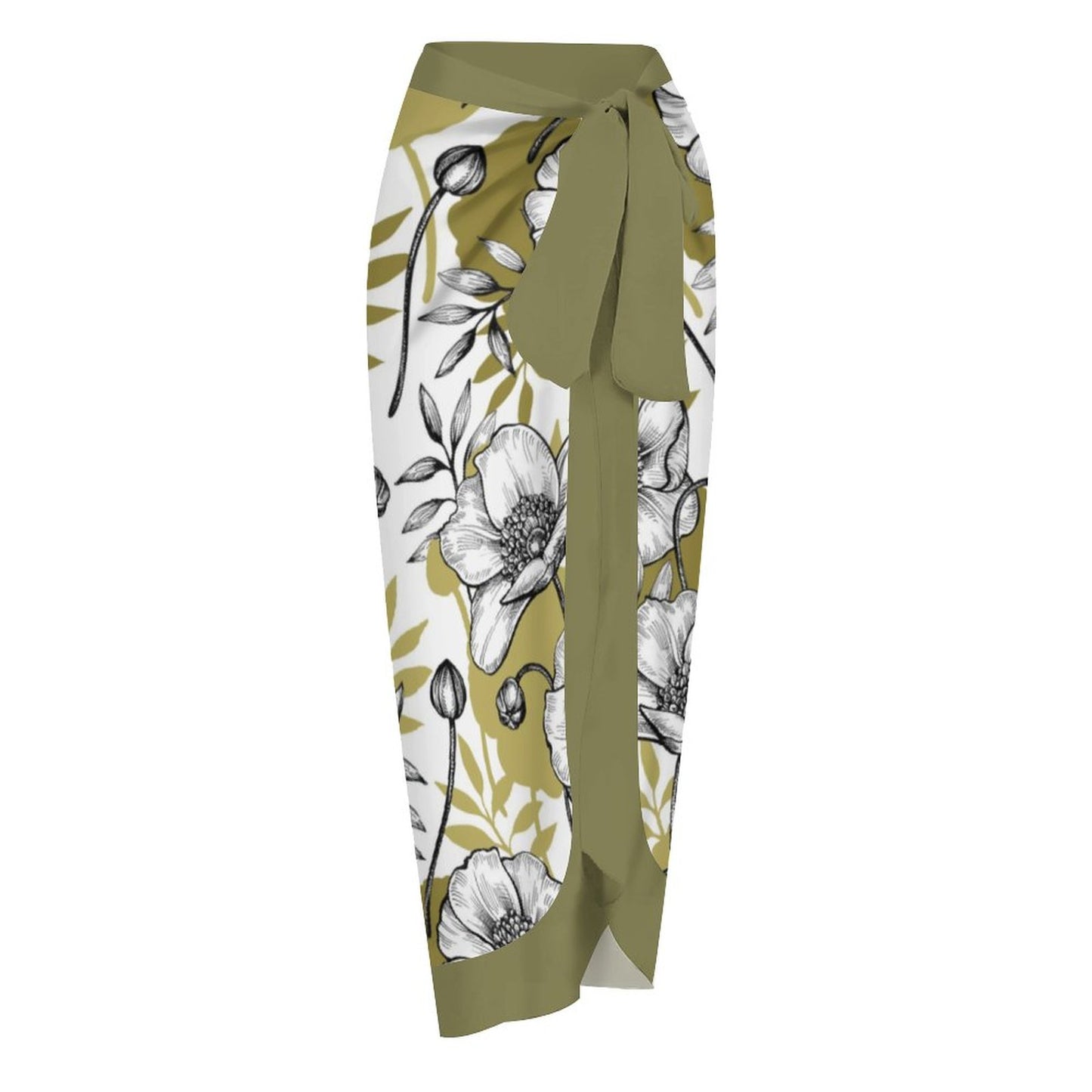 Casual Printed One-Piece Swimsuit And Cover Up 2305102417