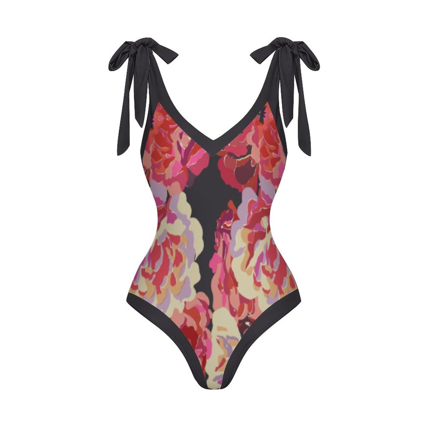 Casual Printed One-Piece Swimsuit And Cover Up 2305102465