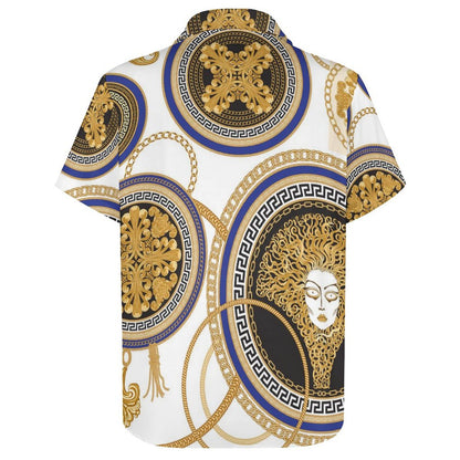 Men's Fashion Casual Printed Short Sleeve Shirts 2306100452