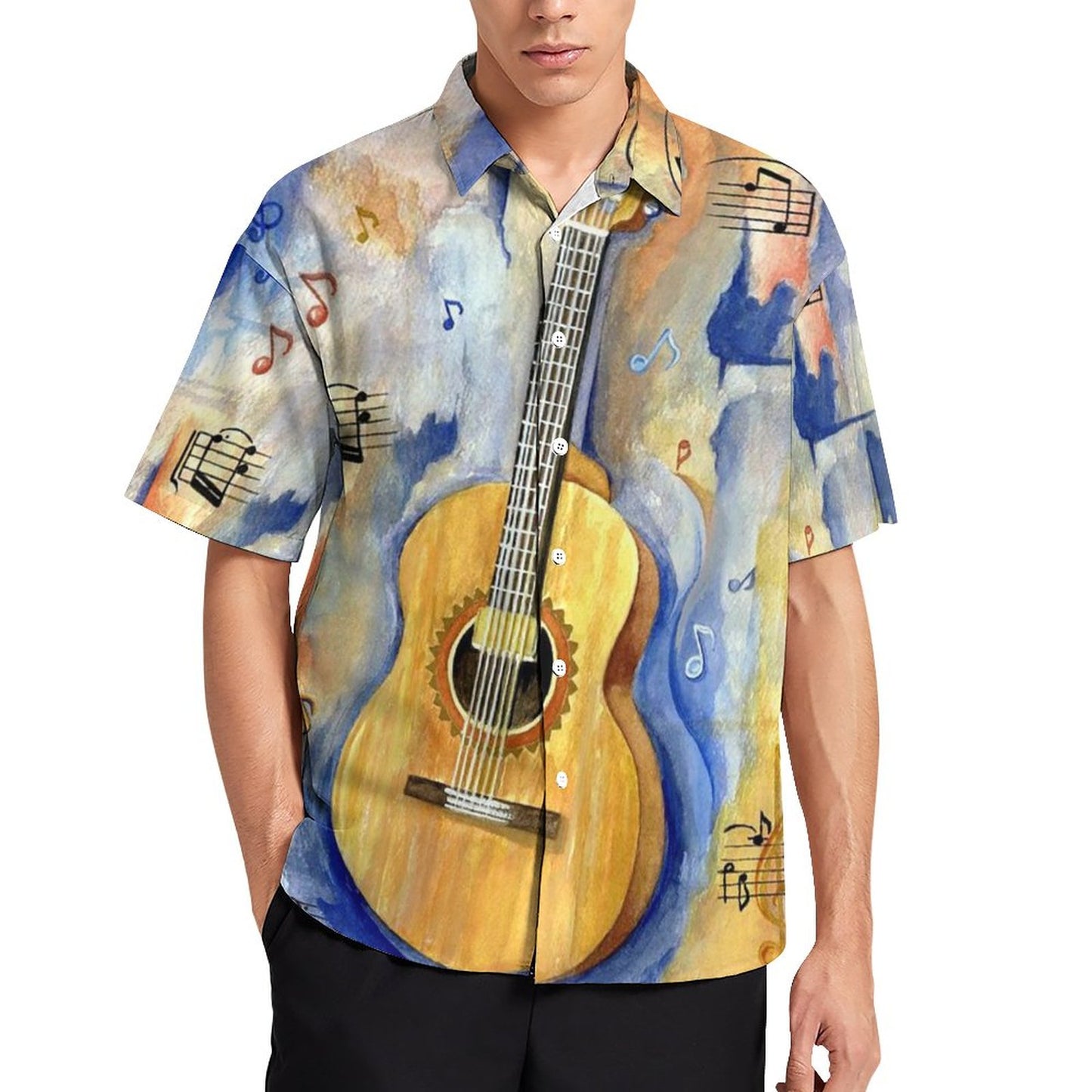 Men's Hawaiian Print Resort Shirt 2305102025