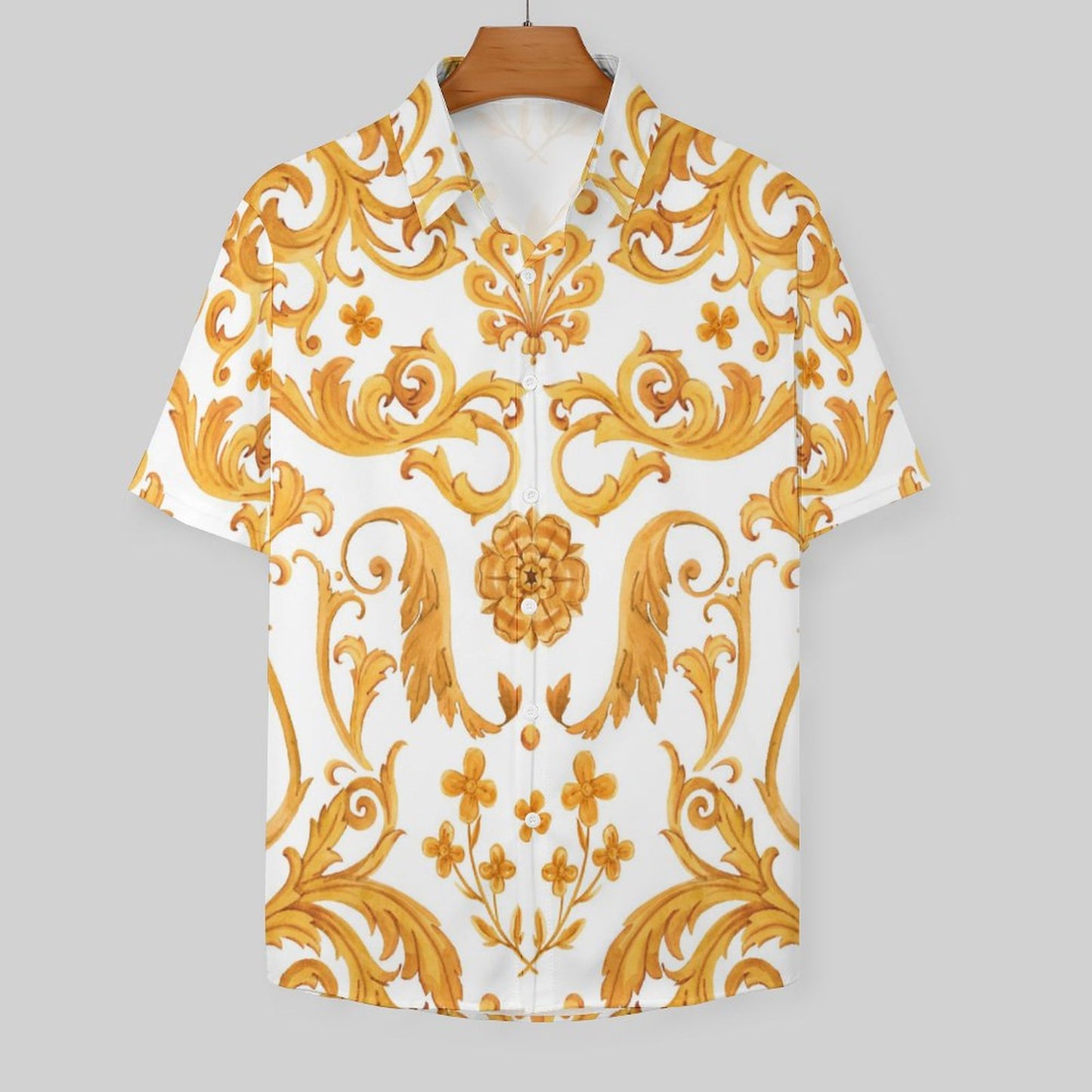 Men's Fashion Casual Printed Short Sleeve Shirts 2306101108