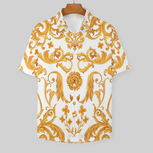 Men's Fashion Casual Printed Short Sleeve Shirts 2306101108