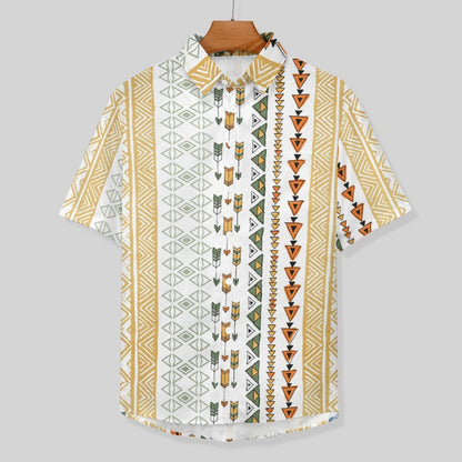 Men's Hawaiian Print Lapel Shirt 2304103753