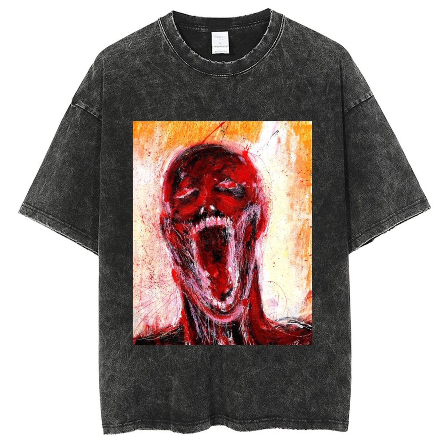 Unisex Vintage Solid Wash T-Shirts 2305104079