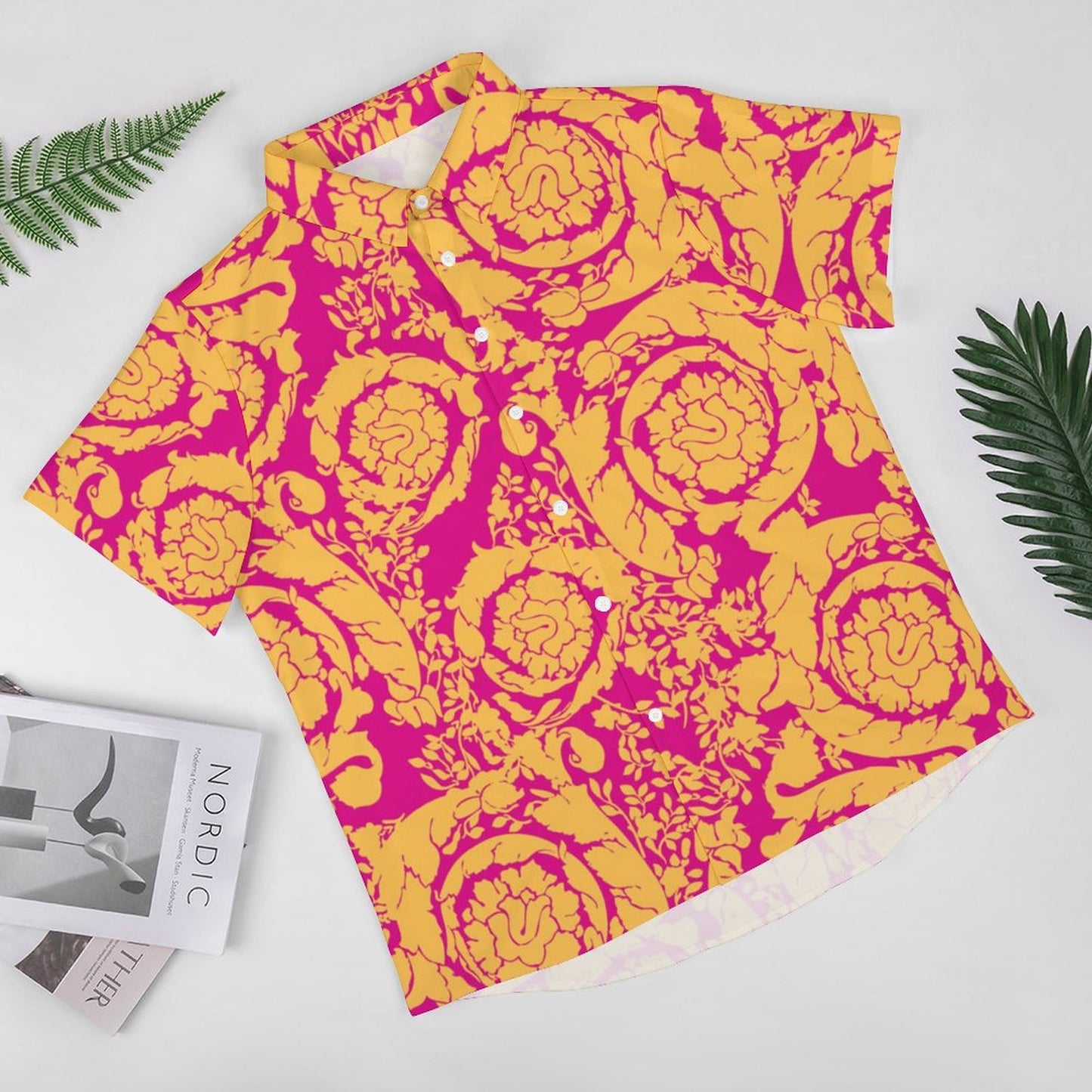 Men's Fashion Casual Printed Short Sleeve Shirts 2306100020