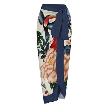 Casual Printed One-Piece Swimsuit And Cover Up 2305104408