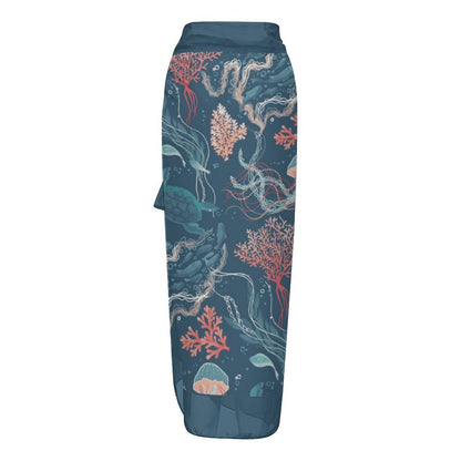 Casual Printed One Piece Swimsuit And Cover Up 2305104934
