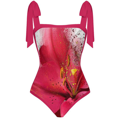 Fashion Printed One Piece Swimsuit And Cover Up 2306103191