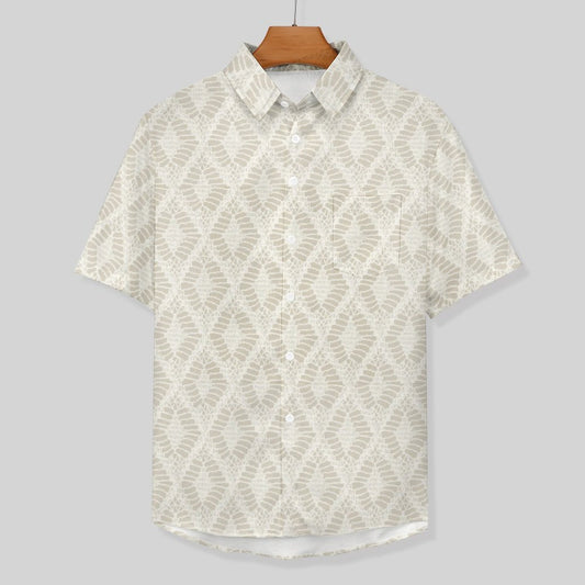 Men's Hawaiian Print Lapel Shirt 2304103746