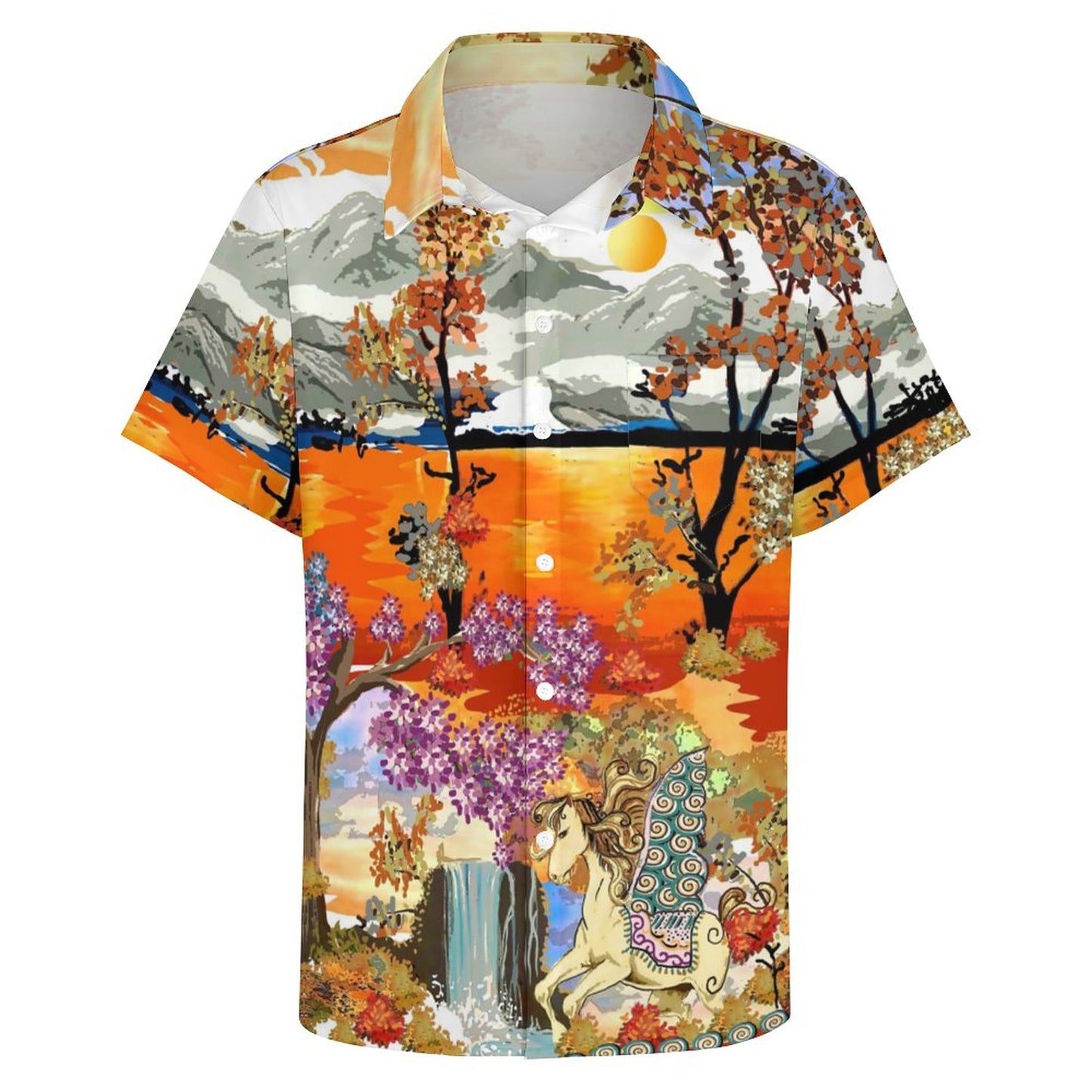 Men's Hawaiian Casual Short Sleeve Shirt 2306105724