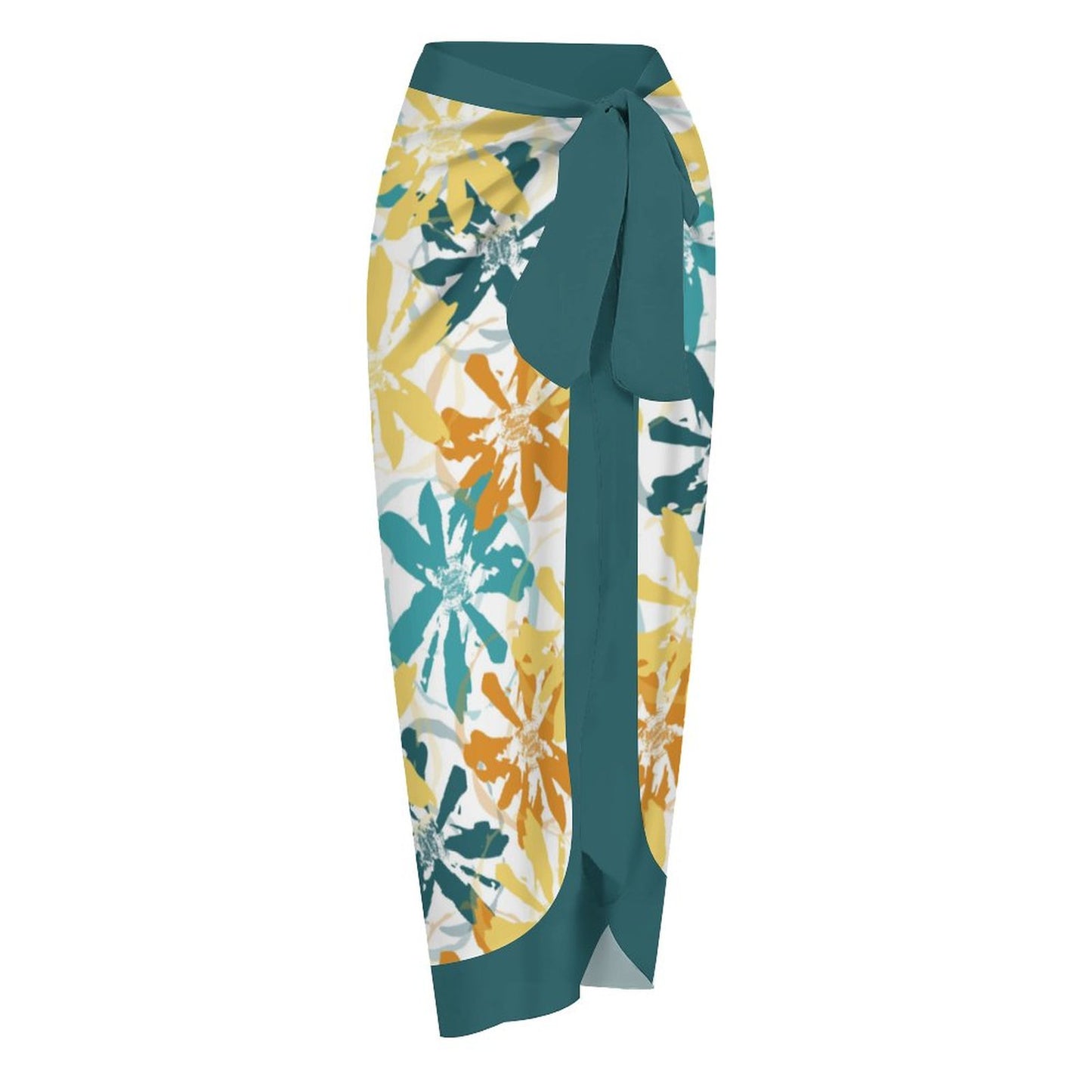 Casual Printed One-Piece Swimsuit And Cover Up 2305104272