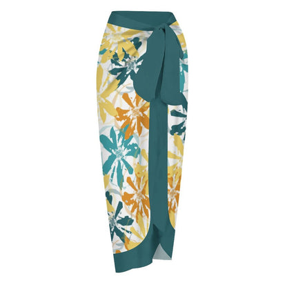 Casual Printed One-Piece Swimsuit And Cover Up 2305104272