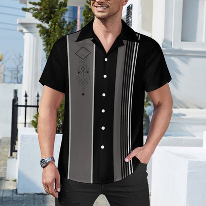 Men's Hawaiian Print Casual Shirt 2304104801