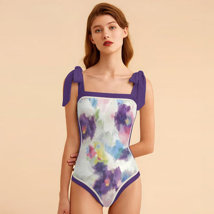 Fashion Printed One Piece Swimsuit And Cover Up 2305105885