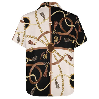Men's Fashion Casual Printed Short Sleeve Shirts 2306101119