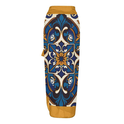 Casual Printed One Piece Swimsuit And Cover Up 2305105402