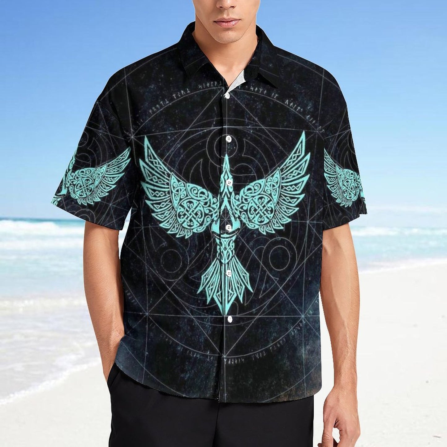 Men's Fashion Casual Printed Short Sleeve Shirts 2306101392