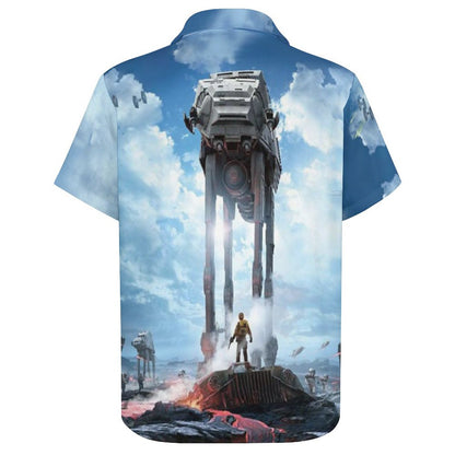 Men's Fashion Casual Printed Short Sleeve Shirts 2306101617