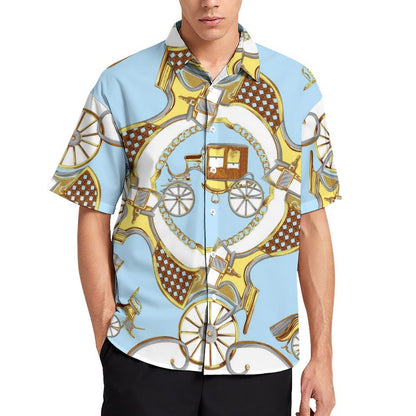 Men's Fashion Casual Printed Short Sleeve Shirts 2306101342