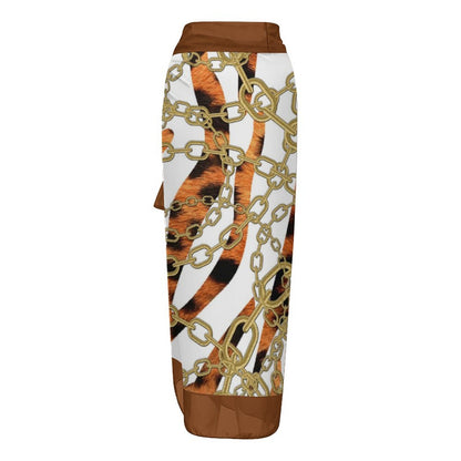 Casual Printed One-Piece Swimsuit And Cover Up 2305102689