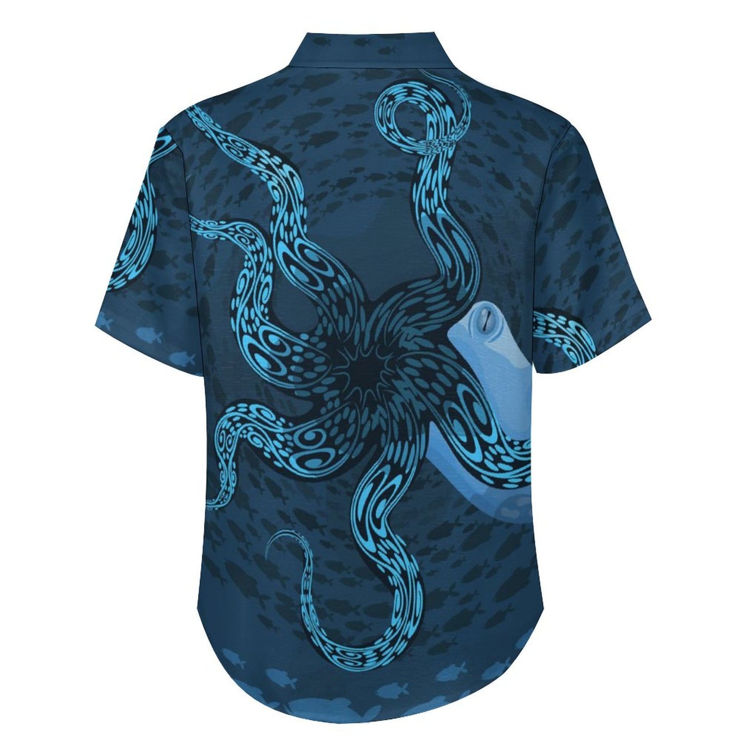 Men's Octopus Painted Print Vacation Hawaiian Shirt 2305106285