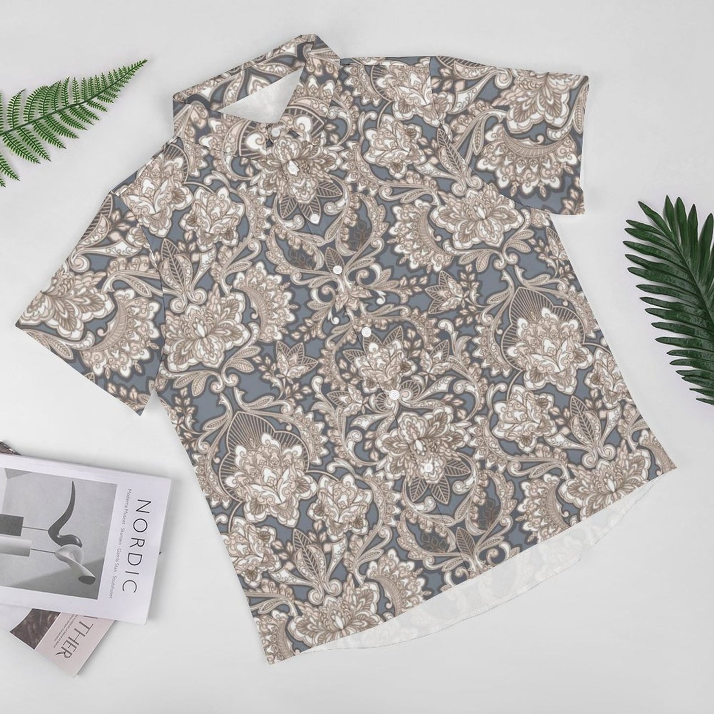 Men's Fashion Casual Printed Short Sleeve Shirts 2306101344