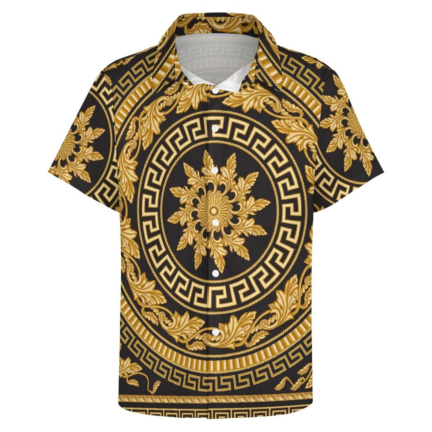 Men's Fashion Casual Printed Short Sleeve Shirts 2306100953