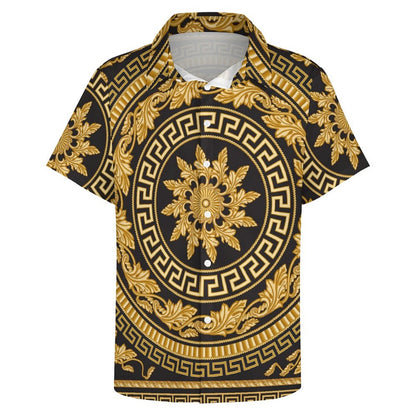 Men's Fashion Casual Printed Short Sleeve Shirts 2306100953