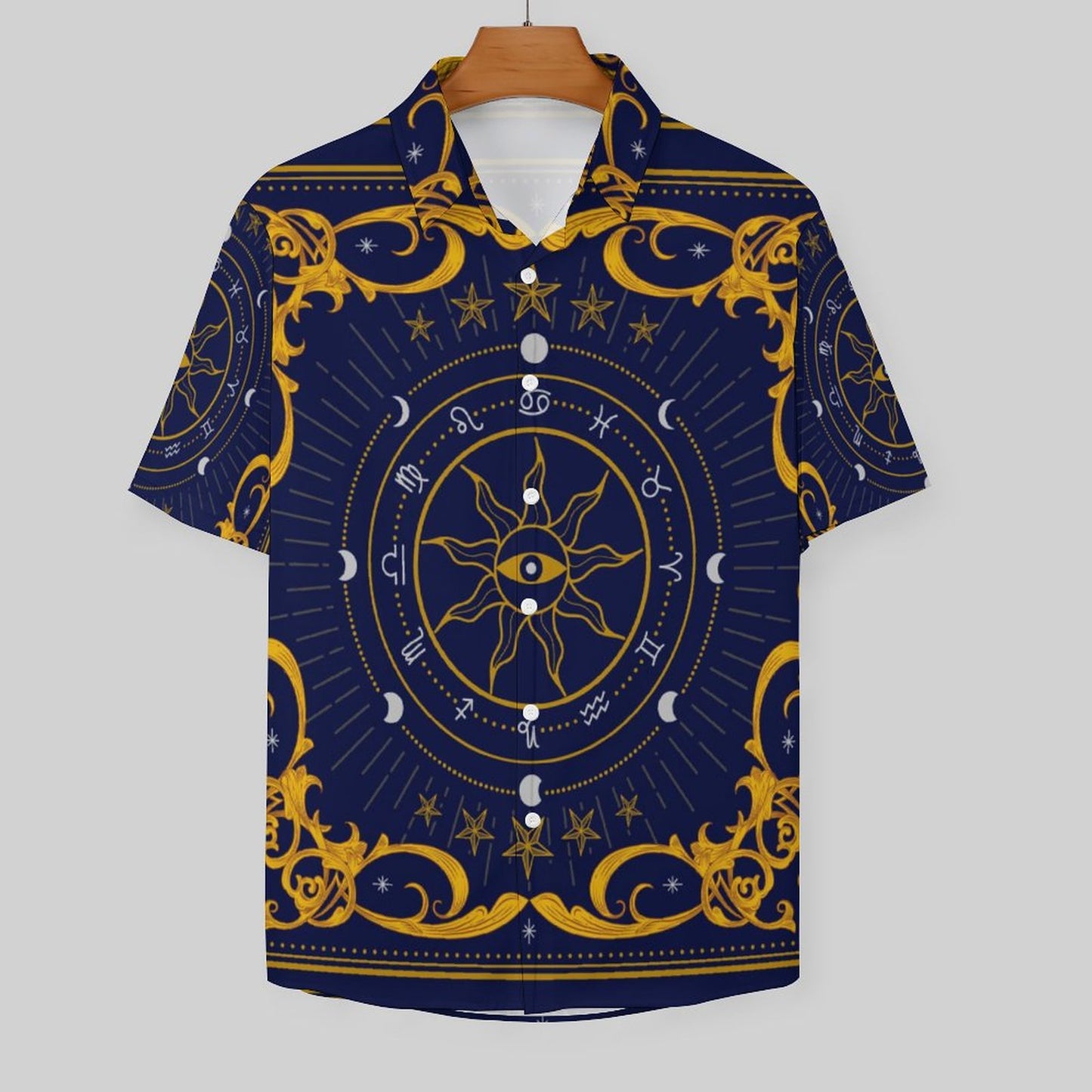 Men's Fashion Casual Printed Short Sleeve Shirts 2306100963