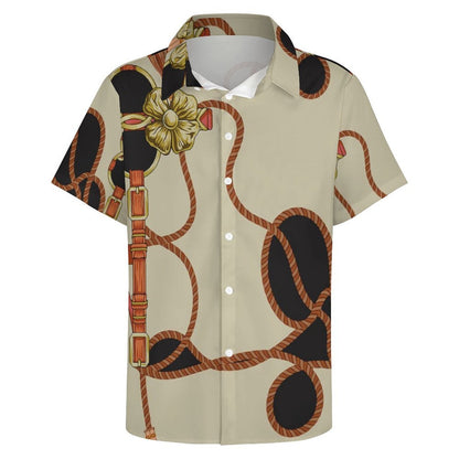 Men's Fashion Casual Printed Short Sleeve Shirts 2306100460