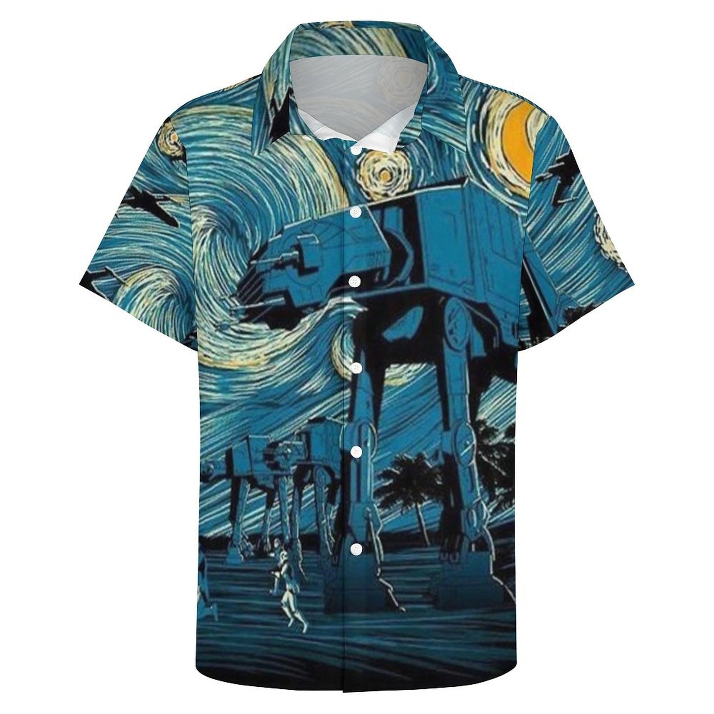 Men's Fashion Casual Printed Short Sleeve Shirts 2306101398