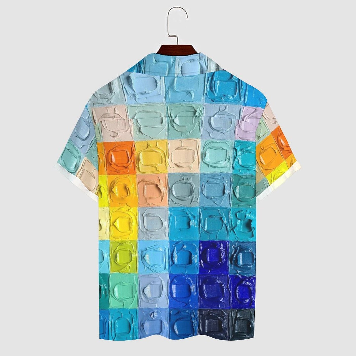 Men's Hawaiian Pigment Print Vacation Shirt 2306101598