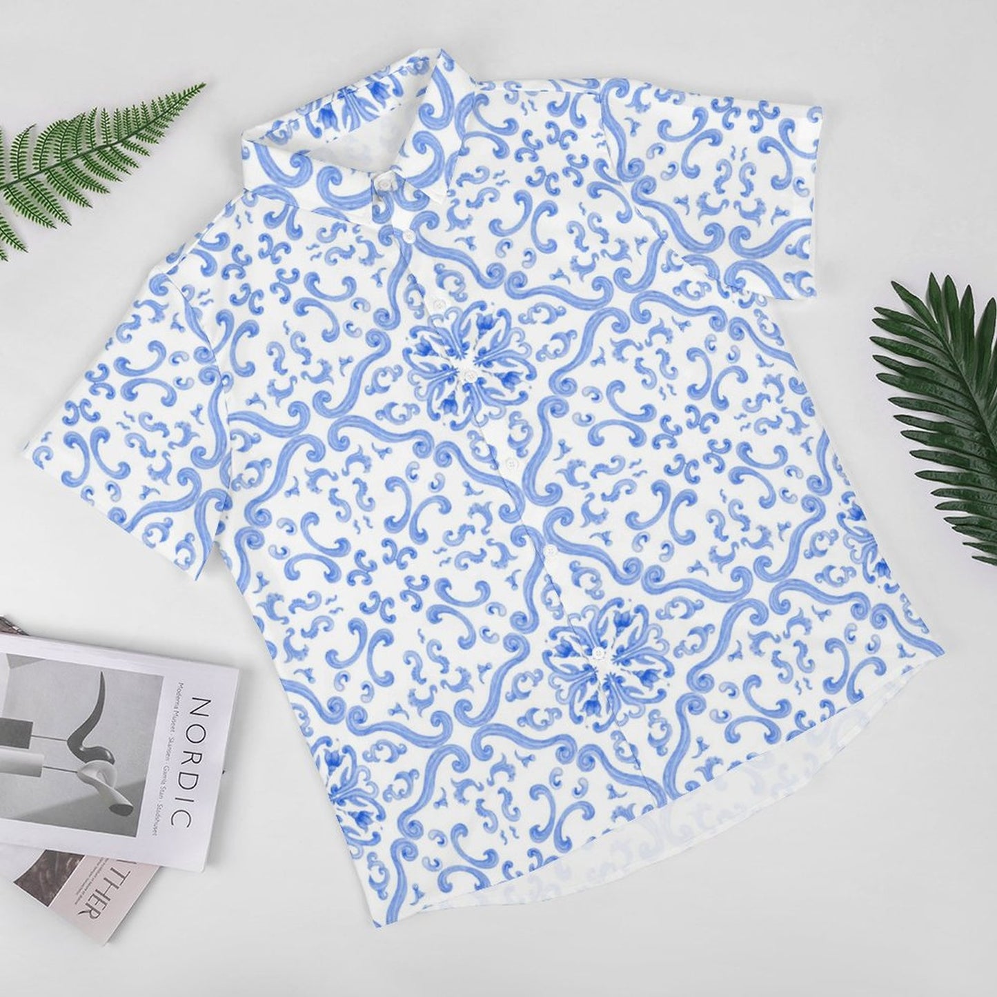 Men's Fashion Casual Printed Short Sleeve Shirts 2306100451