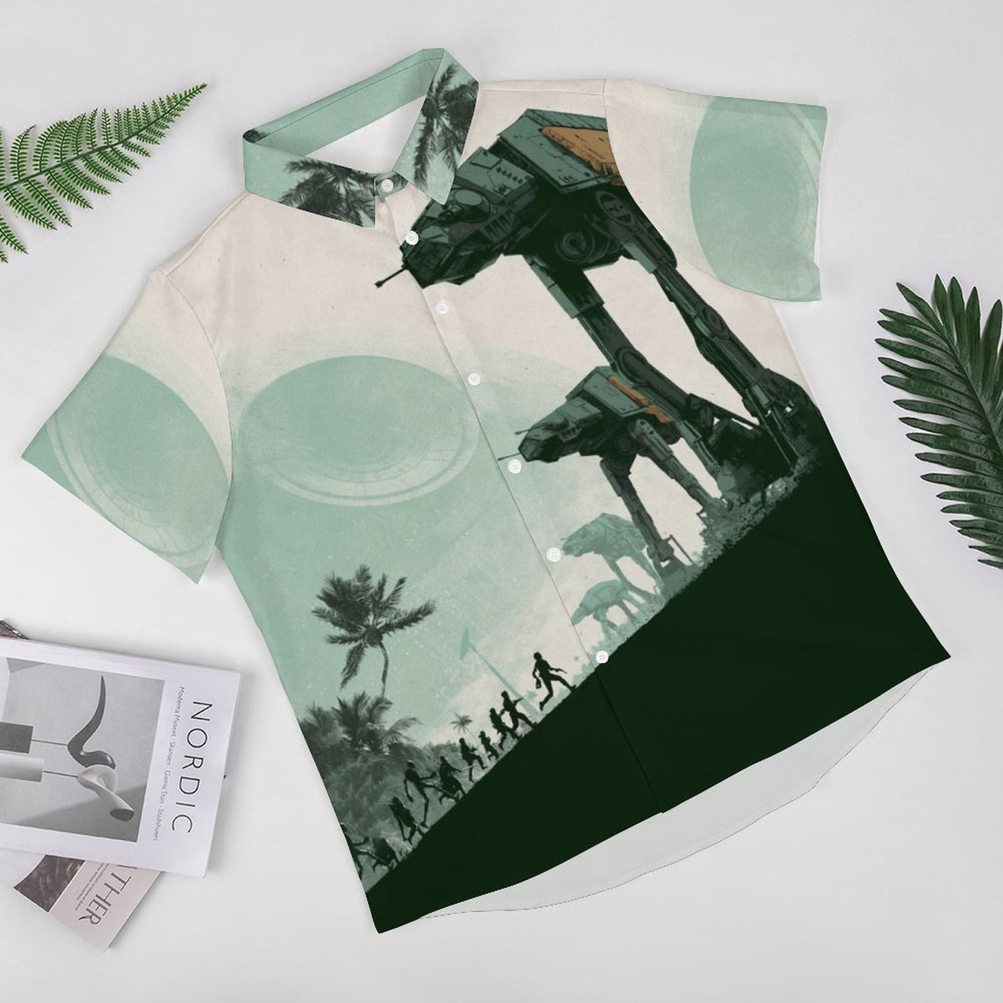 Men's Fashion Casual Printed Short Sleeve Shirts 2306101713