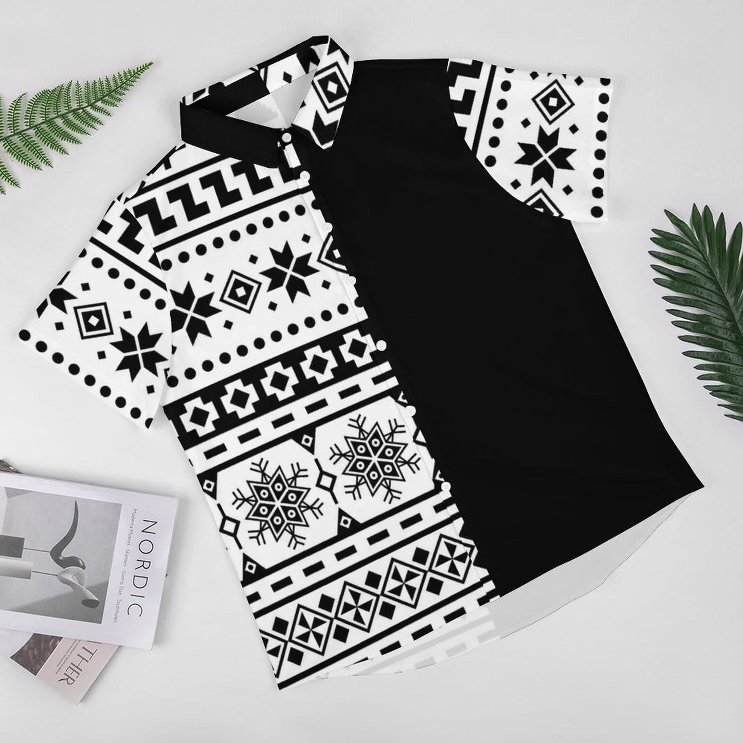 Men's Fashion Casual Printed Short Sleeve Shirts 2306101723