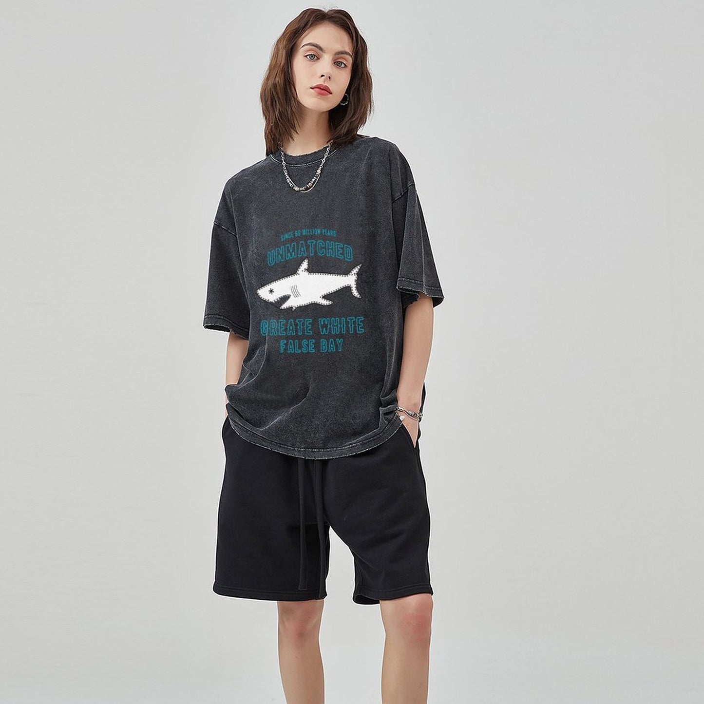 Unisex Vintage Solid Wash T-Shirts 2305102648