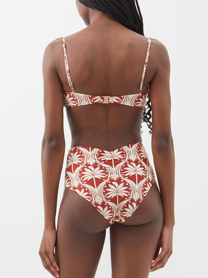 Vintage Fashion Print Beach Bikini and Cover Up